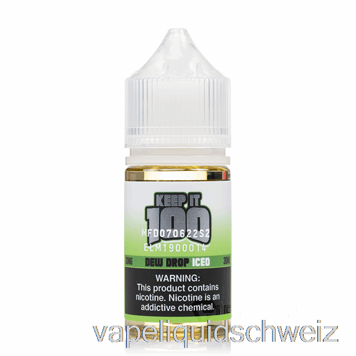 Tautropfen Eisgekühlt - 100 Salze Aufbewahren - 30 Ml 50 Mg Vape Liquid E-Liquid Schweiz